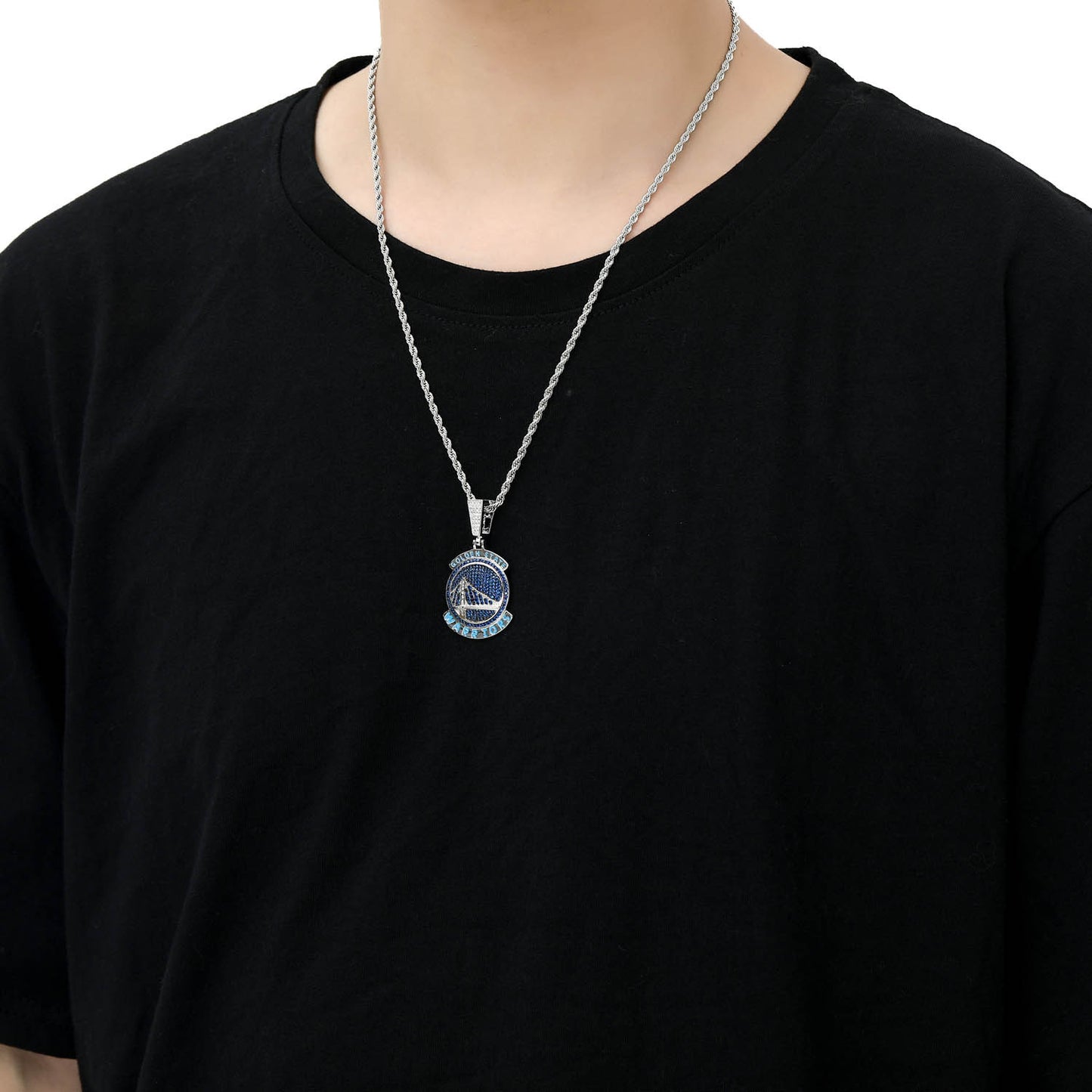 Hip Hop Panther Copper Pendant Necklace for Men and Women