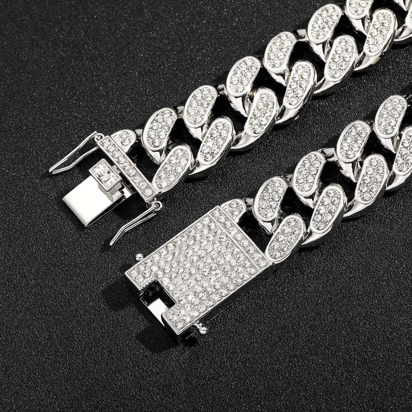Hip Hop Cuban Link Alloy Necklace for Men