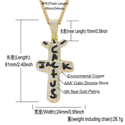 Hip Hop Cuban Link Cubic Zirconia Necklace for Men and Women