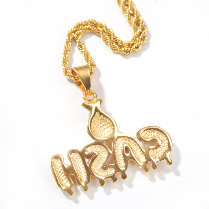 Iced Cash Pendant Necklace