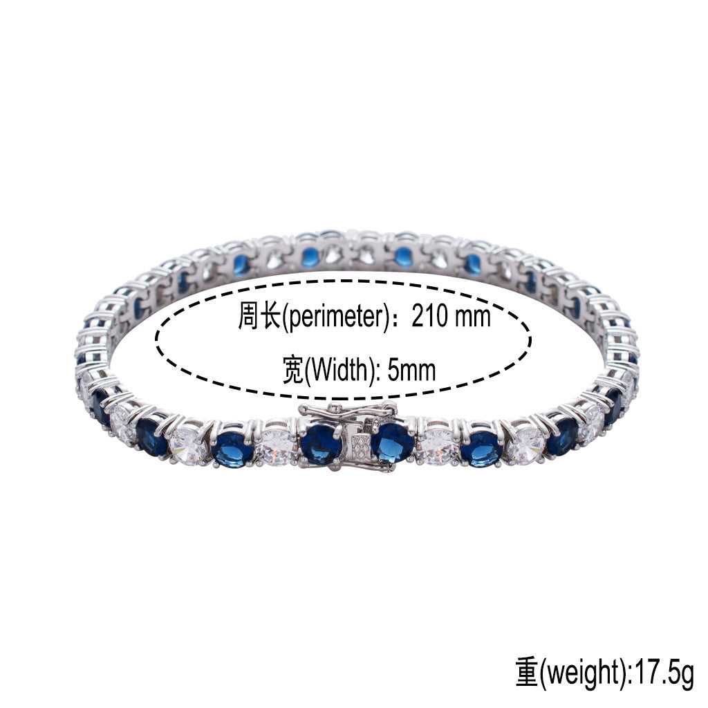 Hip Hop Four Leaf Clover Cubic Zirconia Necklace for Men and Women