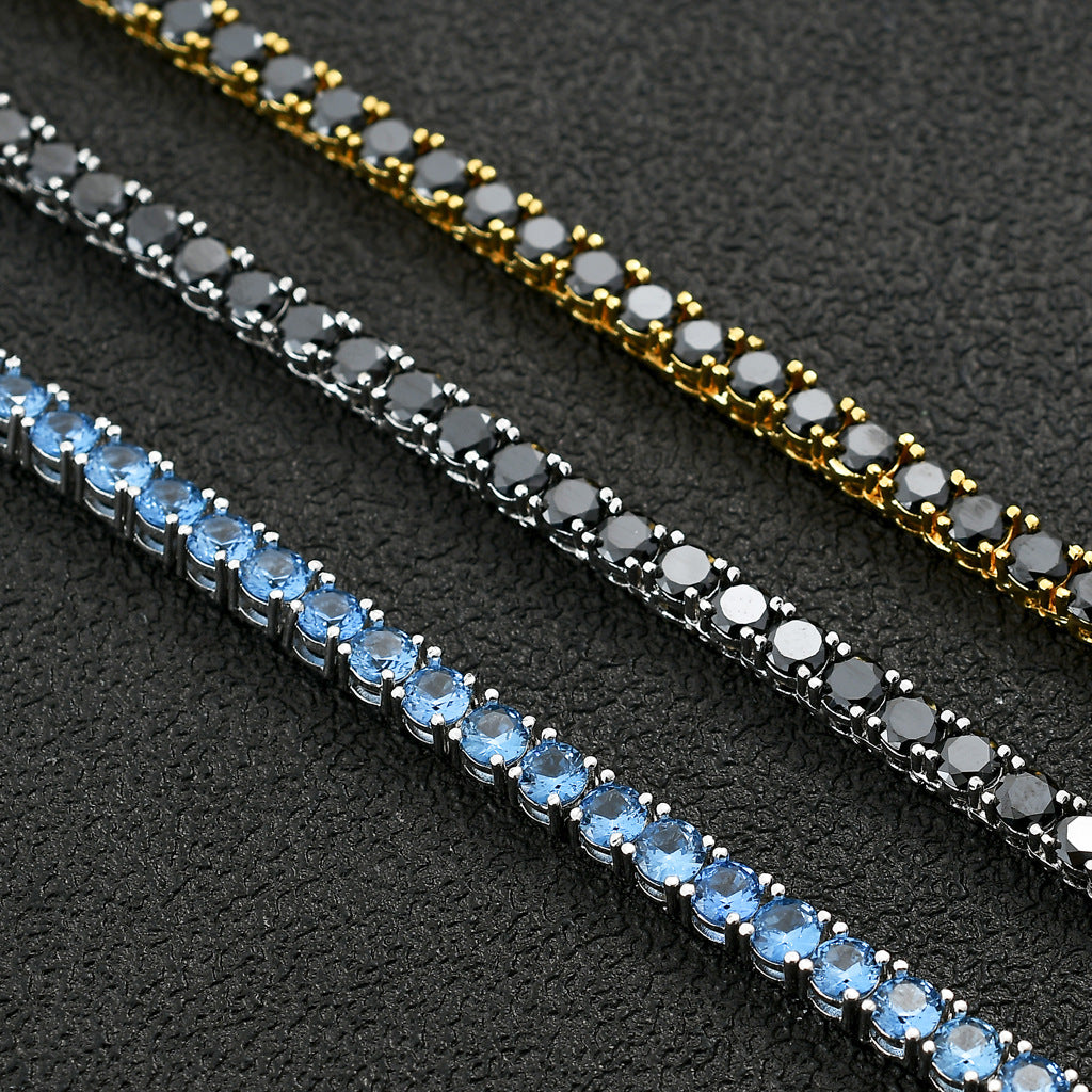 Hip Hop Light Luxury Fashion Cubic Zirconia Bracelet for Men and Women