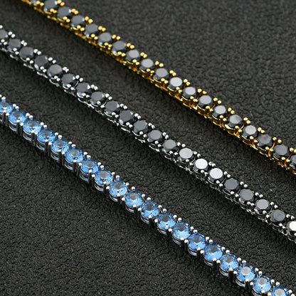 Hip Hop Light Luxury Fashion Cubic Zirconia Bracelet for Men and Women