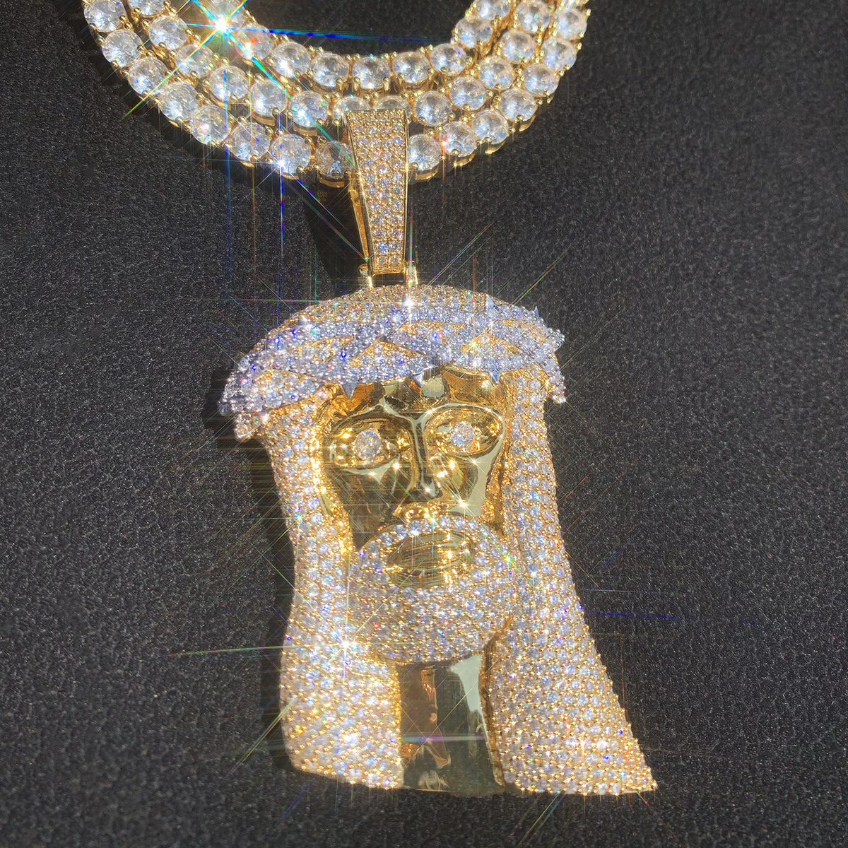 Iced Out Jesus Pendant Necklace for Men product image