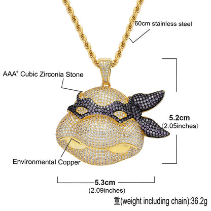 Hip Hop Fashion Copper Pendant Necklace for Men and Women