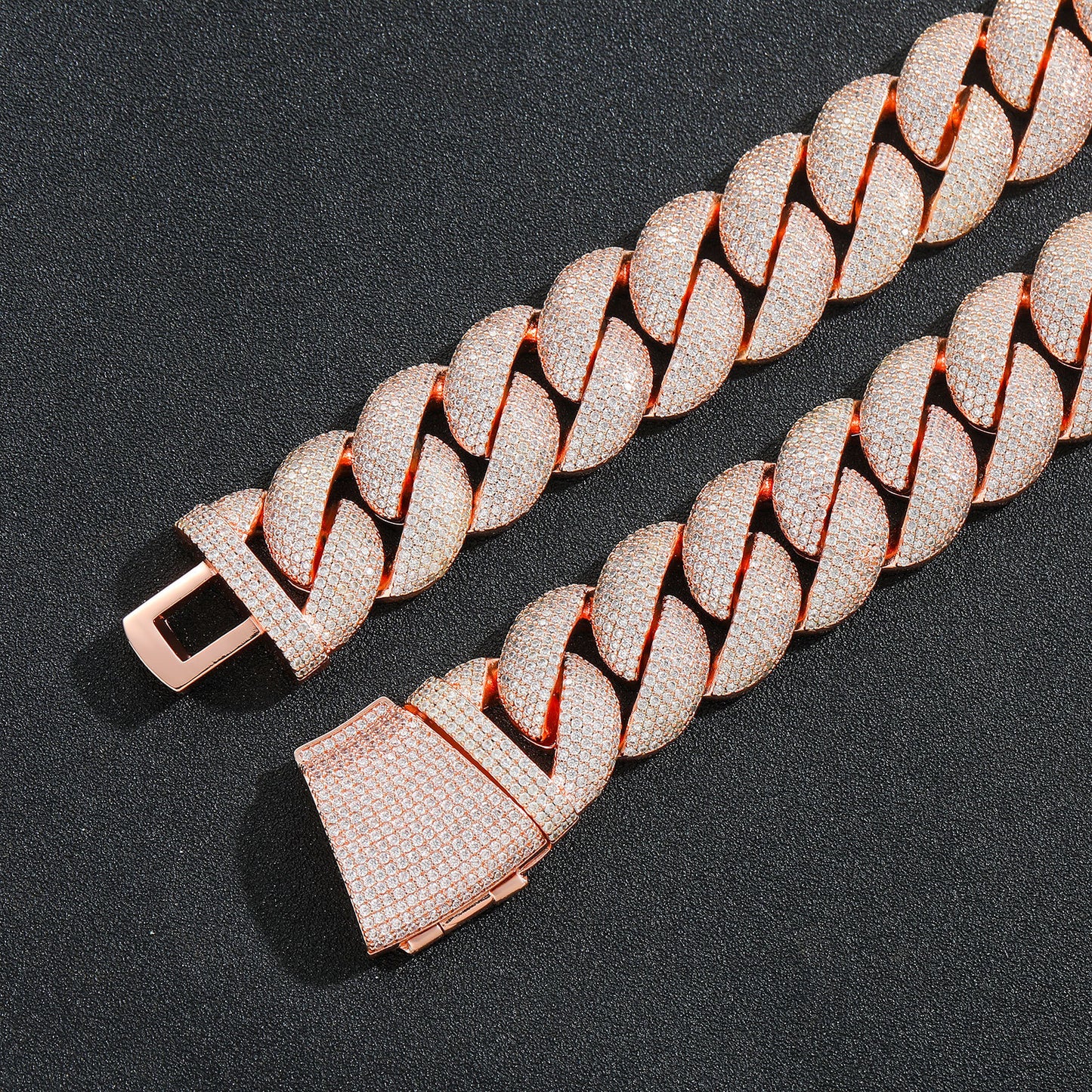 Hip Hop Minimalist Cuban Link Cubic Zirconia Bracelet for Men