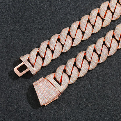 Hip Hop Minimalist Cuban Link Cubic Zirconia Bracelet for Men