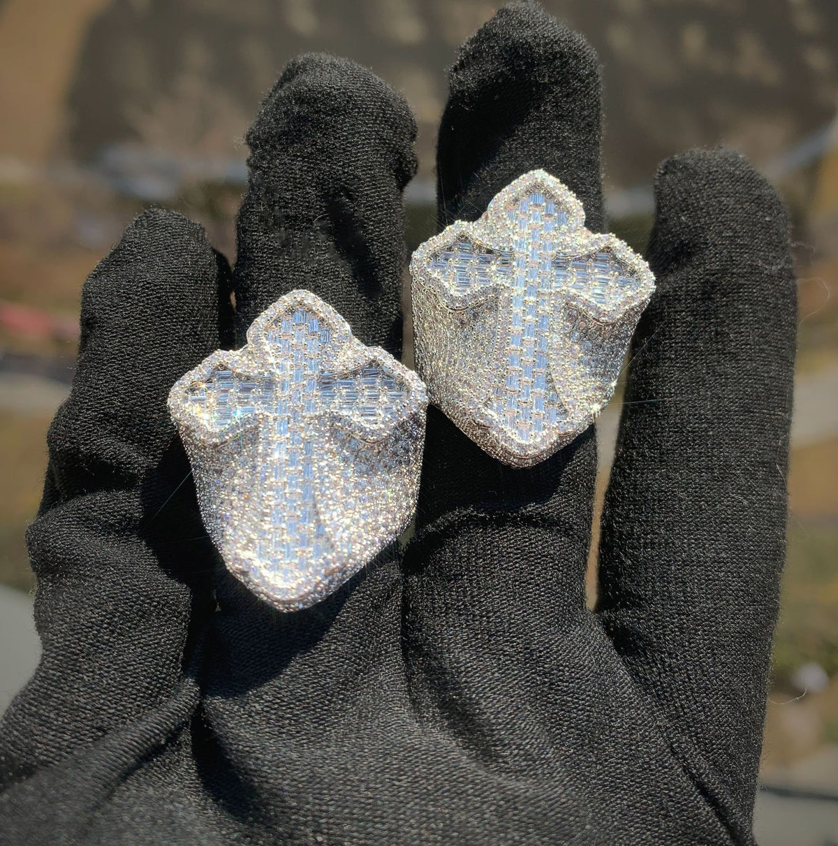 Iced Cross Statement Ring product image