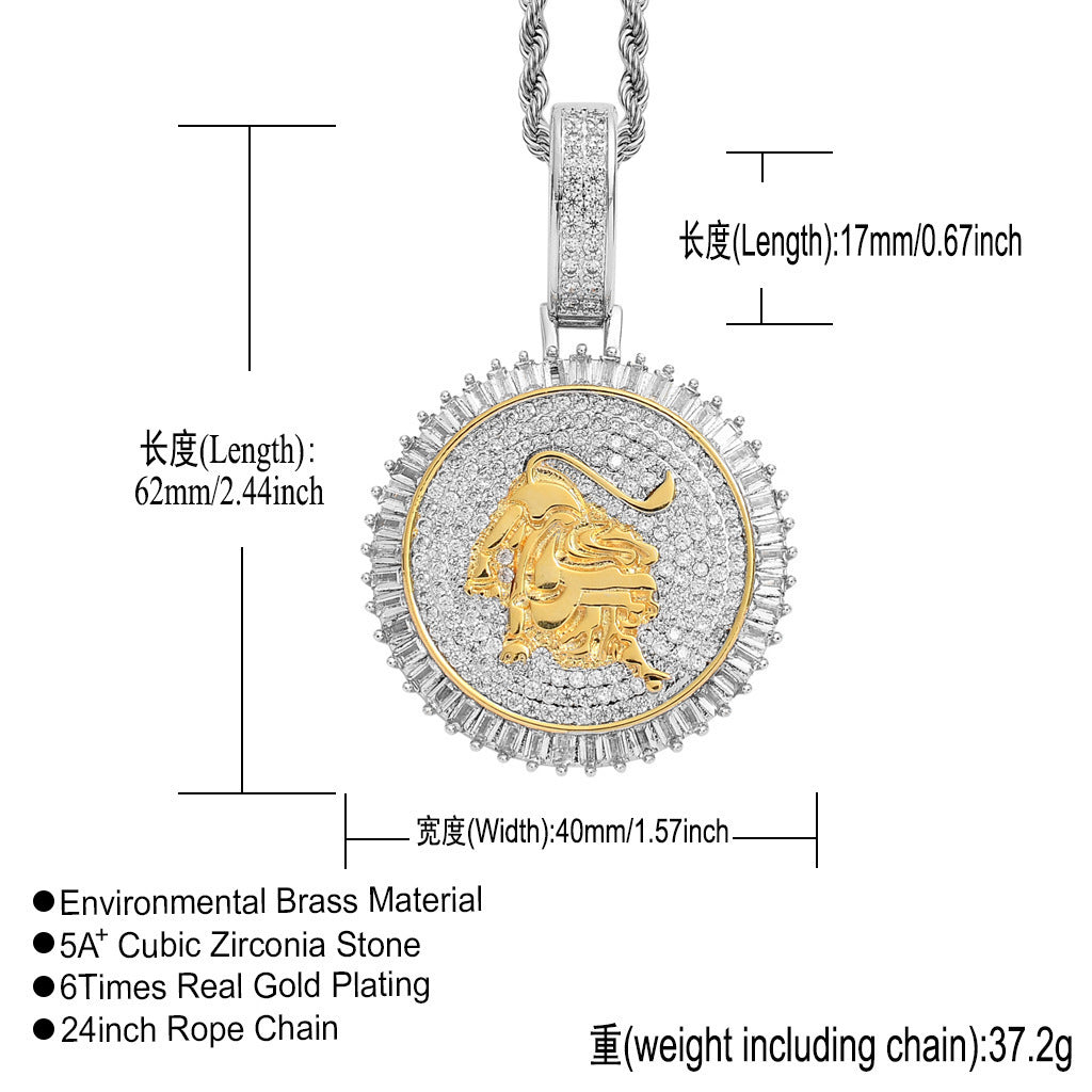 Hip Hop Vintage Money Bag Stainless Steel Pendant Necklace for Men and Women