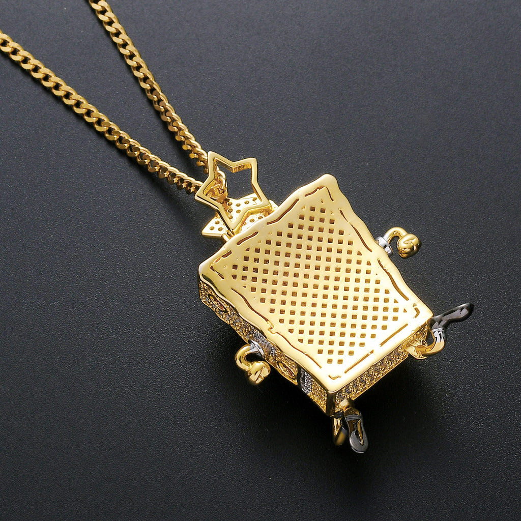 Hip Hop Star Stainless Steel Pendant Necklace for Men and Women