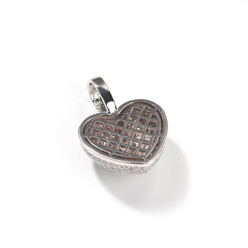 Cubic Zirconia Heart Pendant Necklace for Women - Gold, Silver & Rose Gold Twisted Chain product image