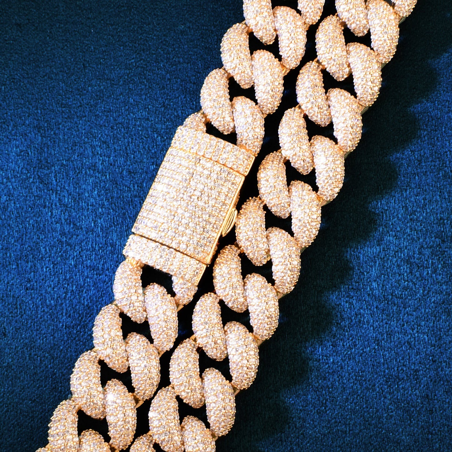 Iced Out Cuban Link Chain Necklace for Men Hip Hop