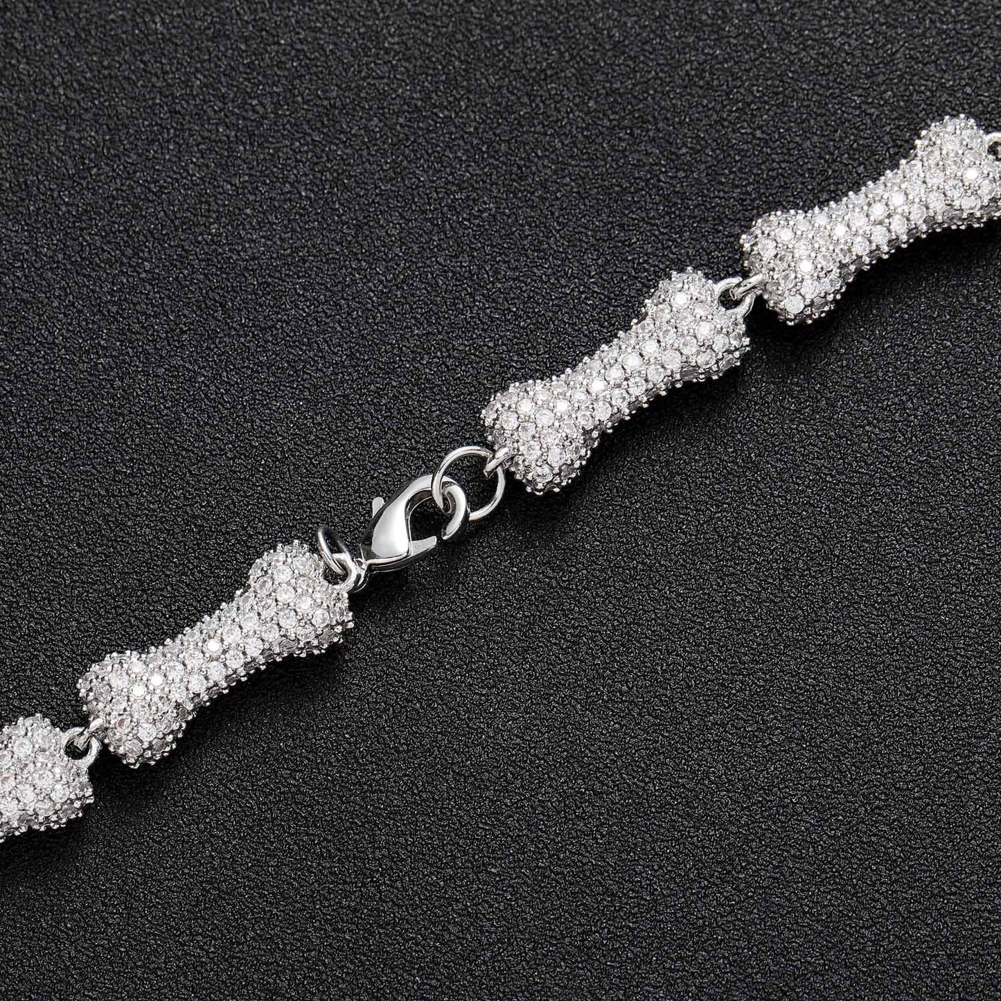 Hip Hop Fashion Cubic Zirconia Bracelet for Men and Women