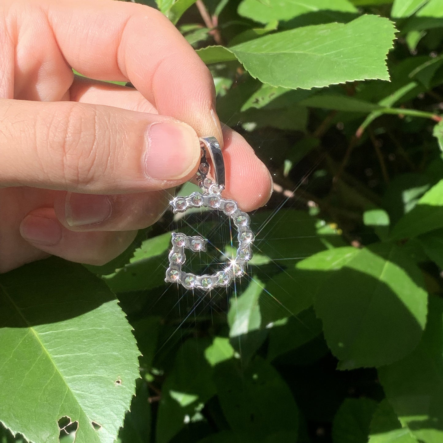 Iced Out Letter R Pendant Necklace for Unisex Hip Hop Style