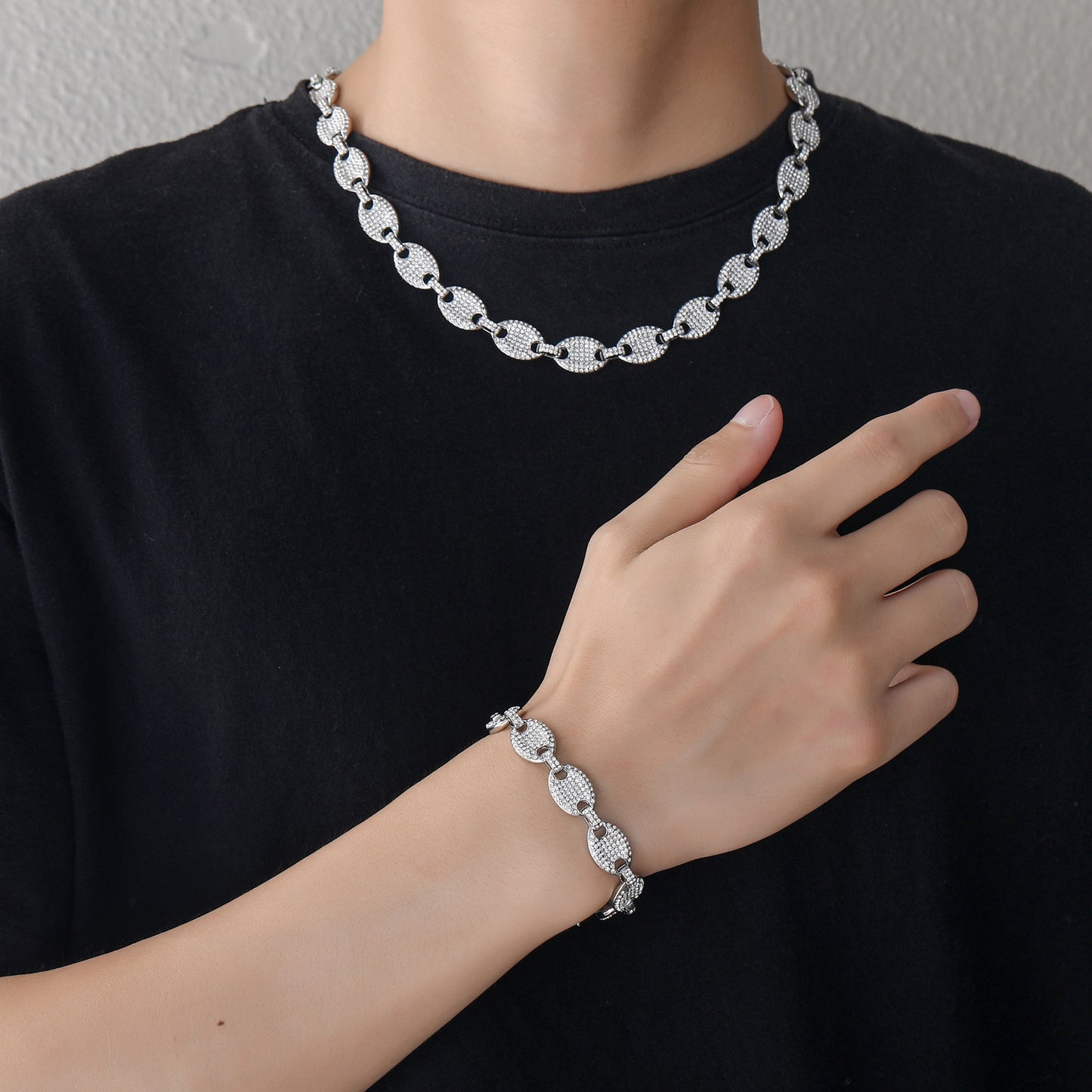 Hip Hop Fashion Alloy Necklace for Men