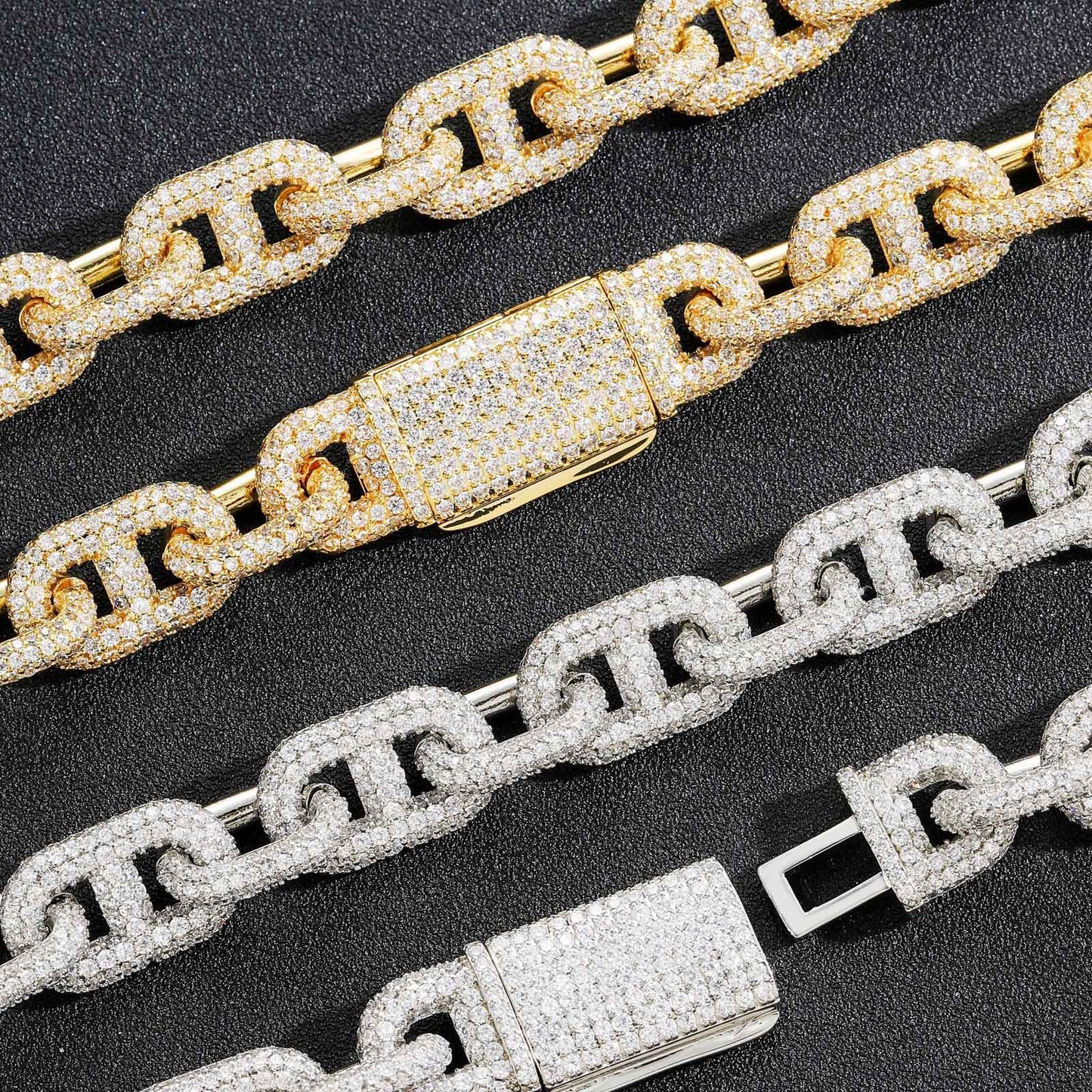 Hip Hop Cuban Link Copper Jewelry Piece for Men
