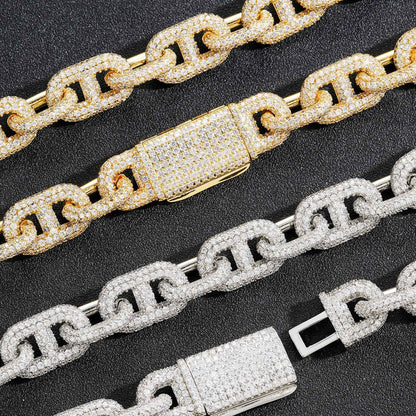 Hip Hop Cuban Link Copper Jewelry Piece for Men