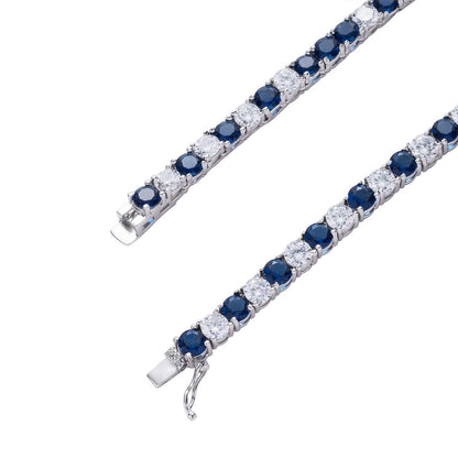 Hip Hop Minimalist Tennis Chain Cubic Zirconia Necklace for Men and Women