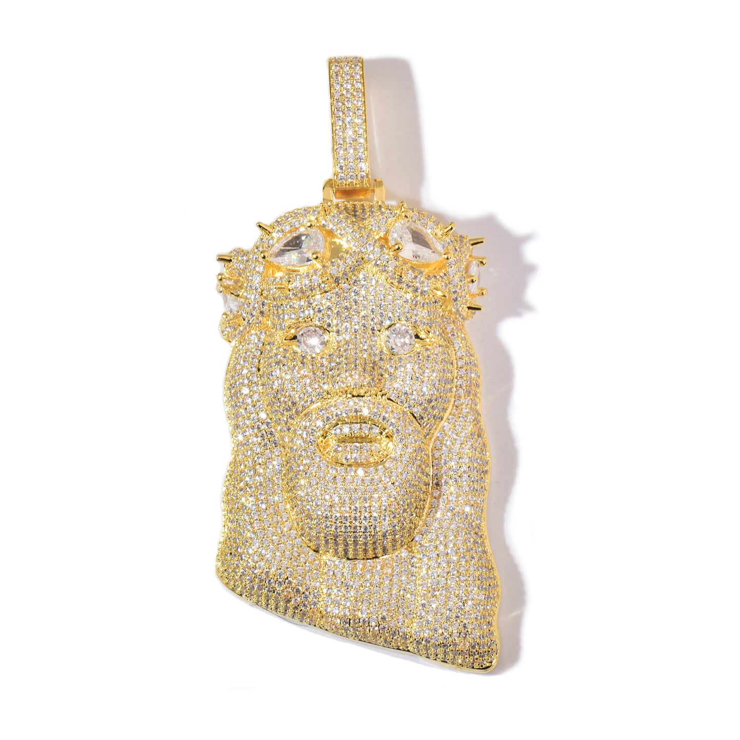 Iced Out Gorilla Pendant Necklace for Men