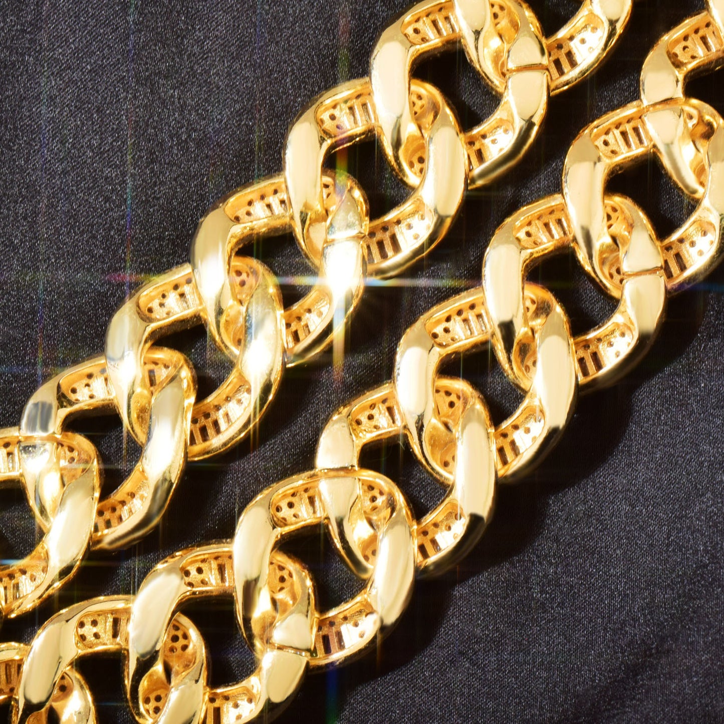 Unisex Iced Out Cuban Chain Statement Necklace