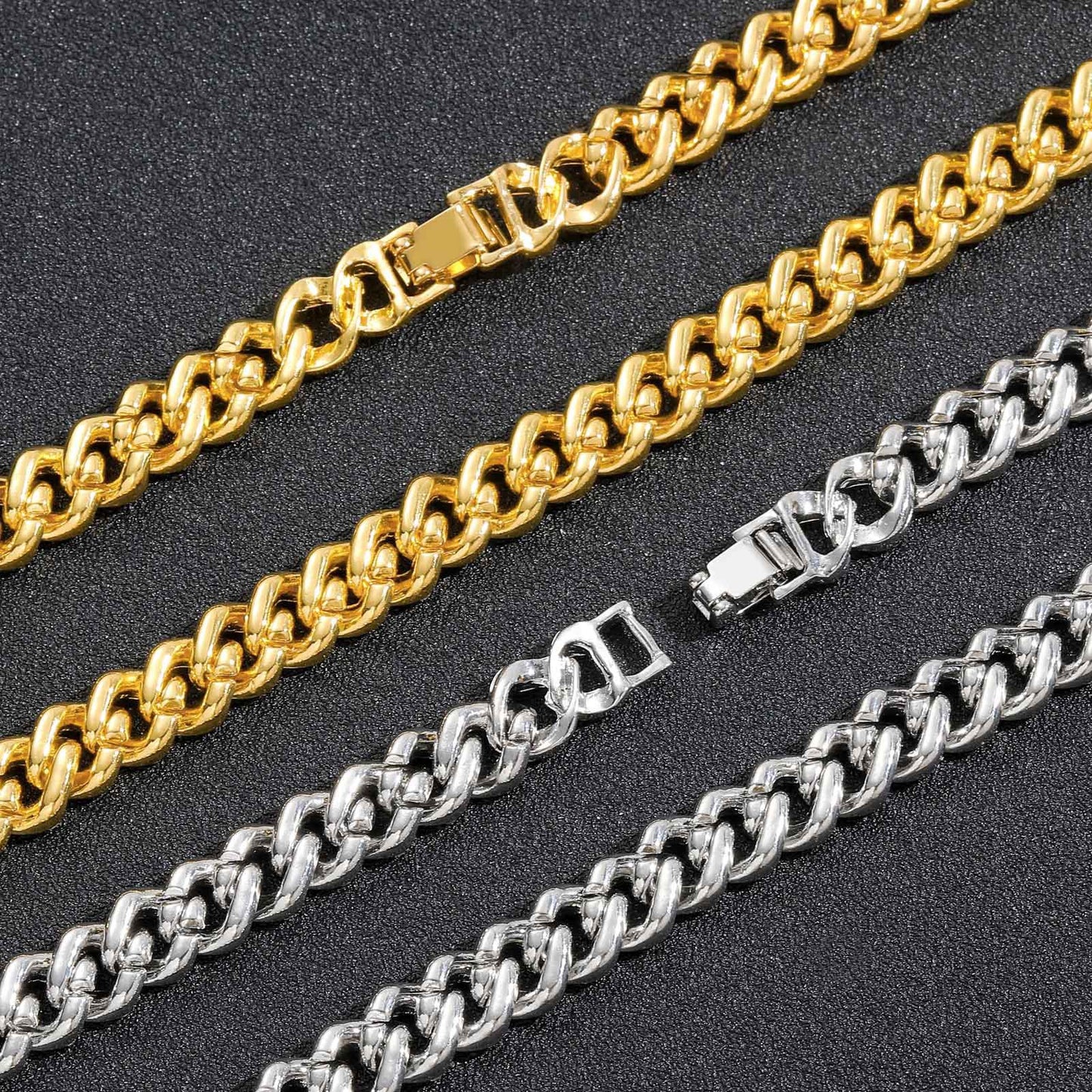 Hip Hop Cuban Link Alloy Necklace for Men