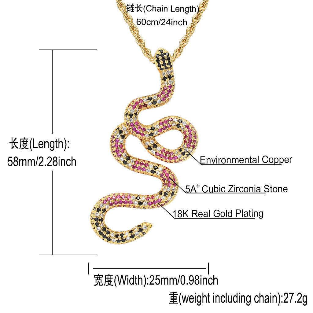 Light Luxury Cross Cubic Zirconia Pendant Necklace for Men and Women