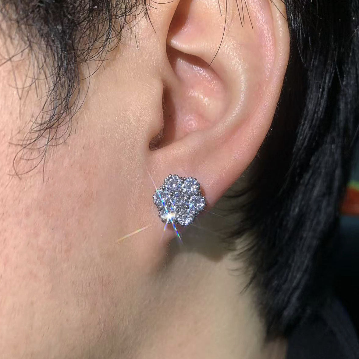 Floral Cluster Stud Earrings for Women product image