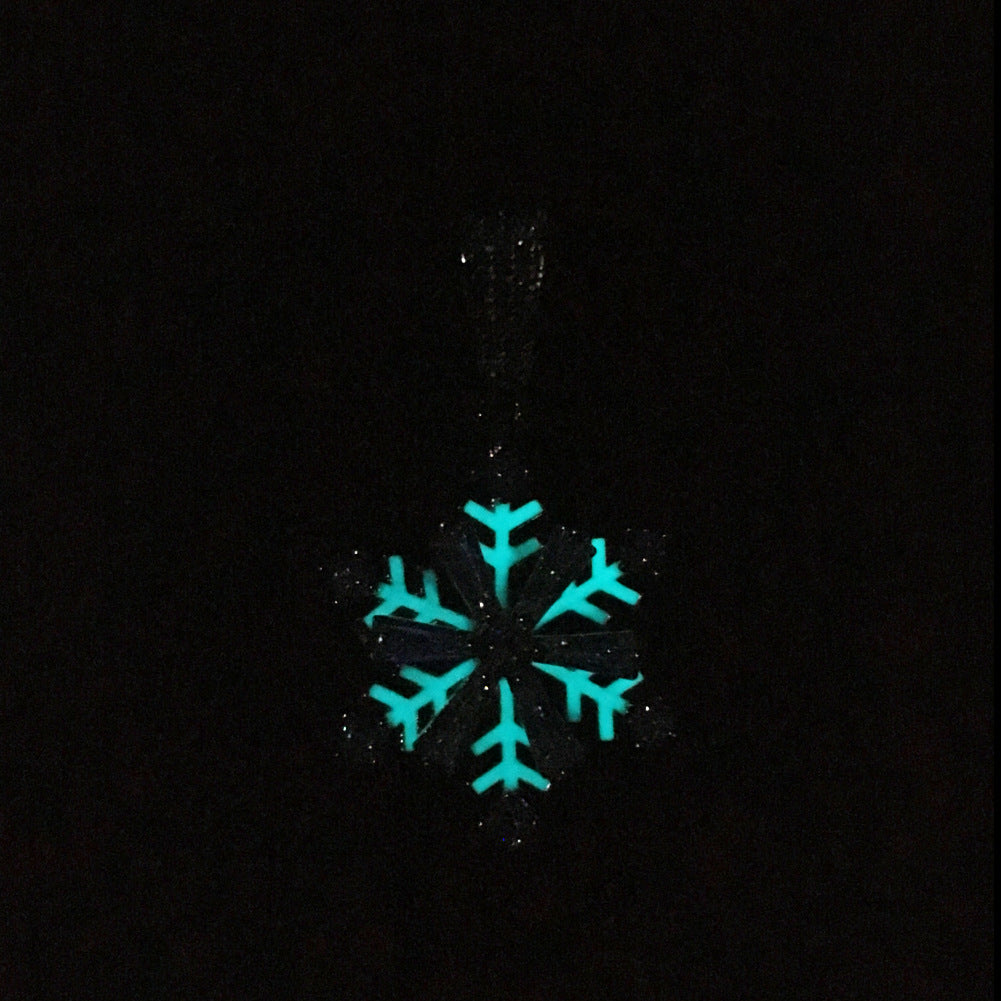 Iced Snowflake Pendant Necklace for Women – Gold Plated or Silver Plated Twist Chain Statement Necklace product image