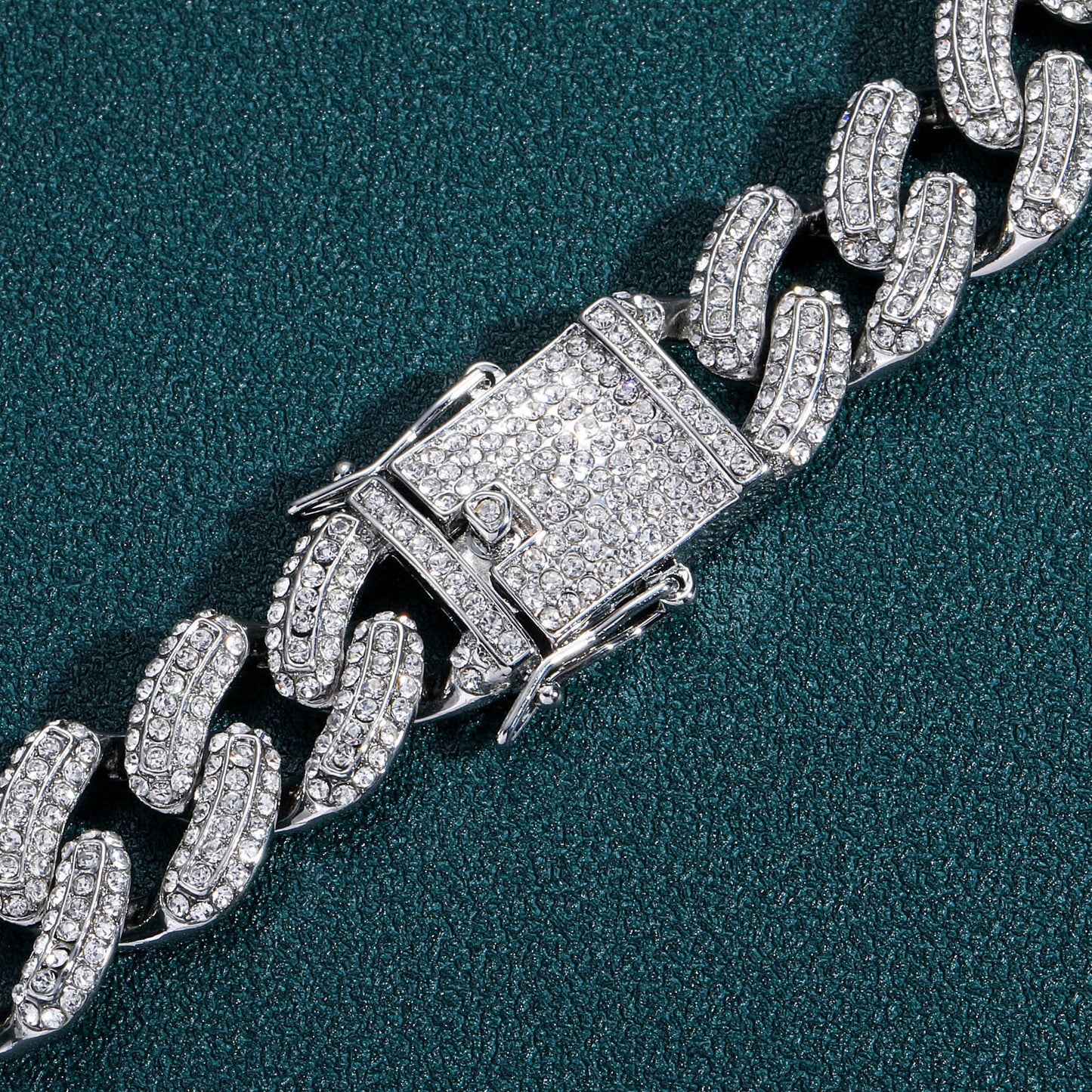 Hip Hop Cuban Link Alloy Bracelet for Men