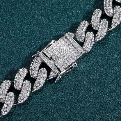 Hip Hop Cuban Link Alloy Bracelet for Men