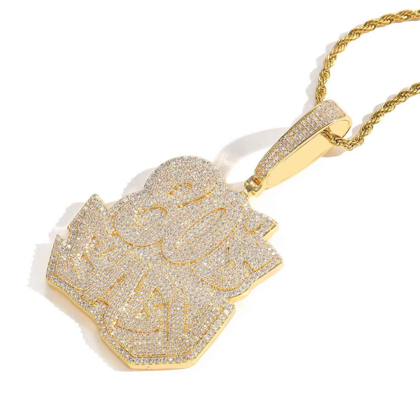 Hip Hop Fashion Copper Pendant Necklace for Men and Women