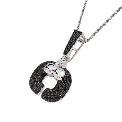 Hip Hop Fashion Cubic Zirconia Pendant Necklace for Men and Women