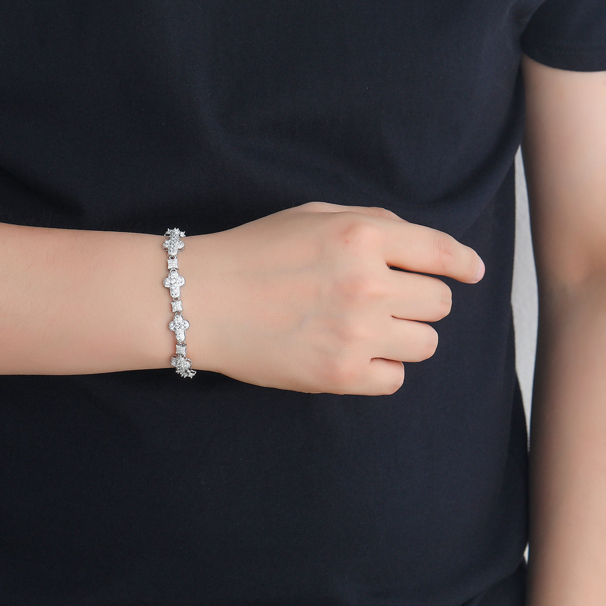 Minimalist Cross Copper Bracelet for Men product image