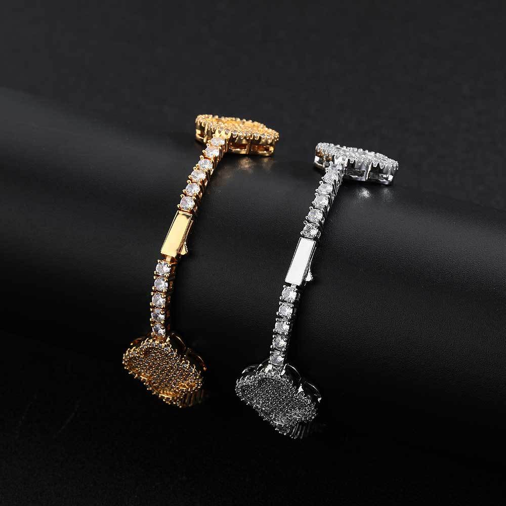 Clover CZ Tennis Copper Bracelet in Selectable Colors and Sizes - CHA281 product image