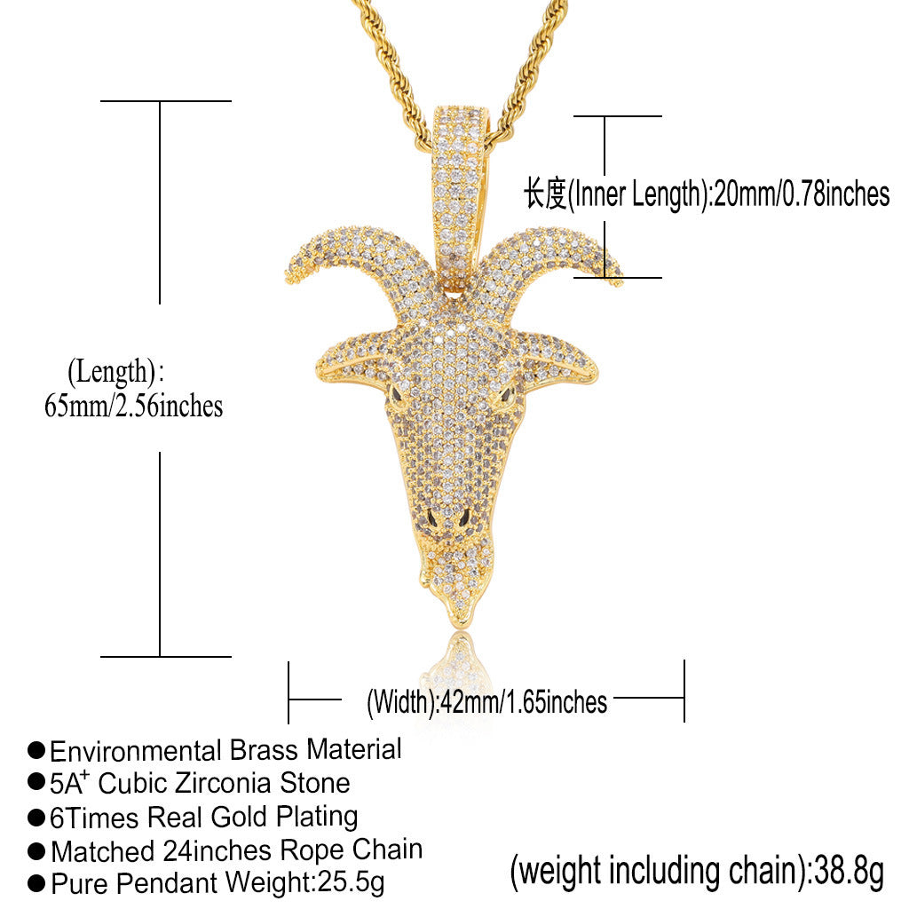 Hip Hop Fashion Copper Necklace for Men and Women