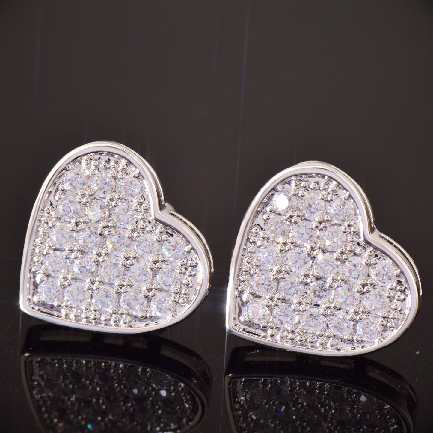 Heart Stud Earrings