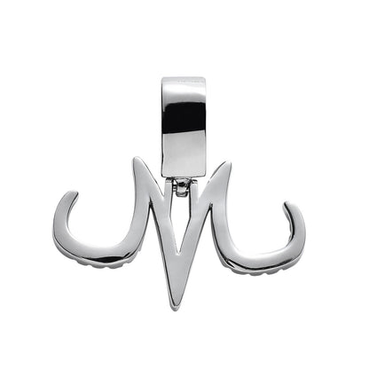 Punk Fang Cubic Zirconia Pendant Necklace for Men and Women