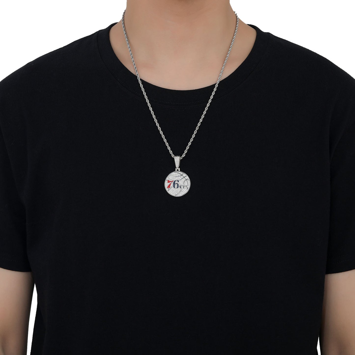 Hip Hop Cat Cubic Zirconia Pendant Necklace for Men and Women