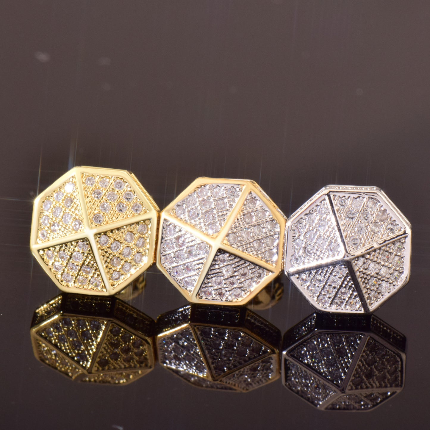 Hip Hop Geometric Stud Earrings