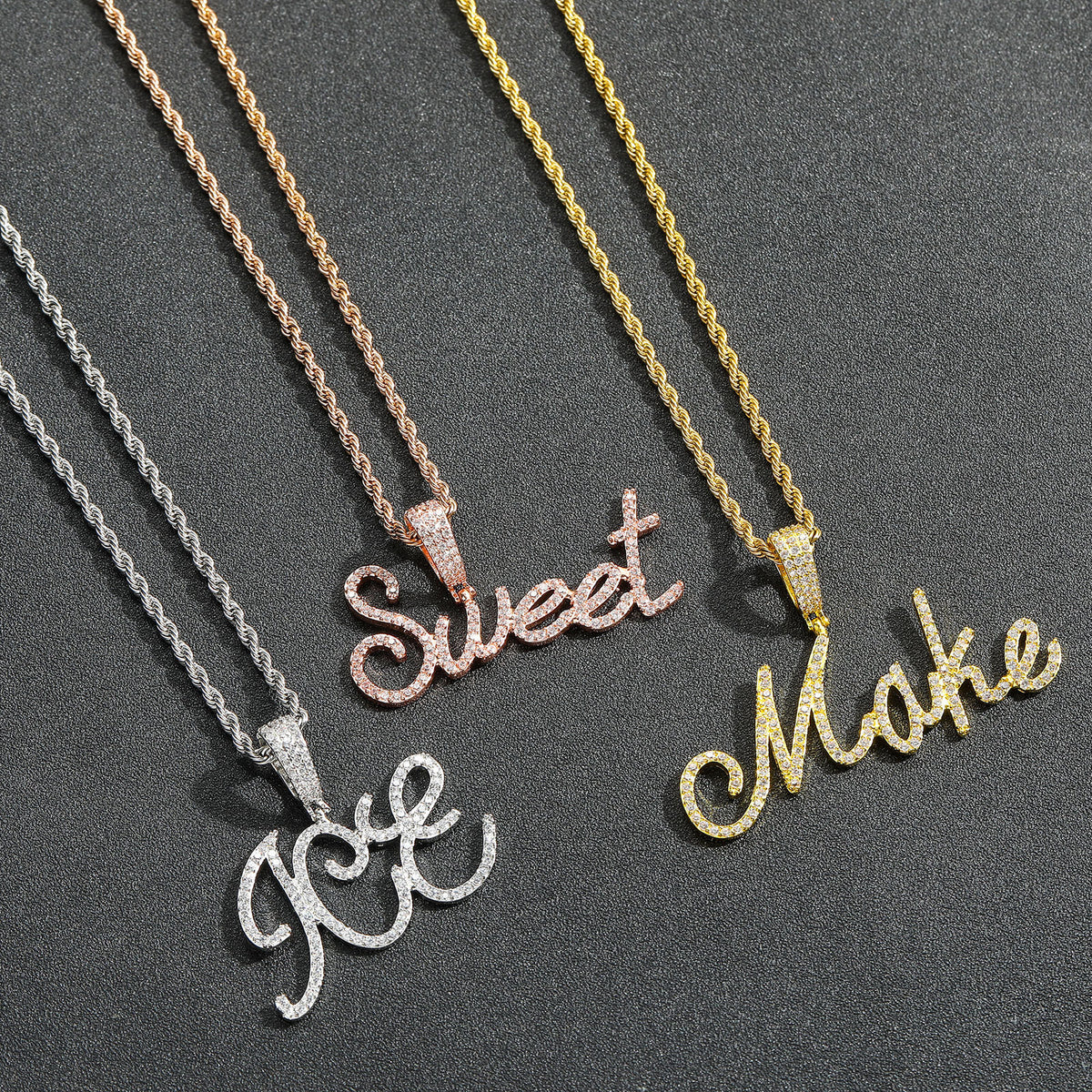 Hip Hop Round Photo Frame Stainless Steel Pendant Necklace for Men and Women product image