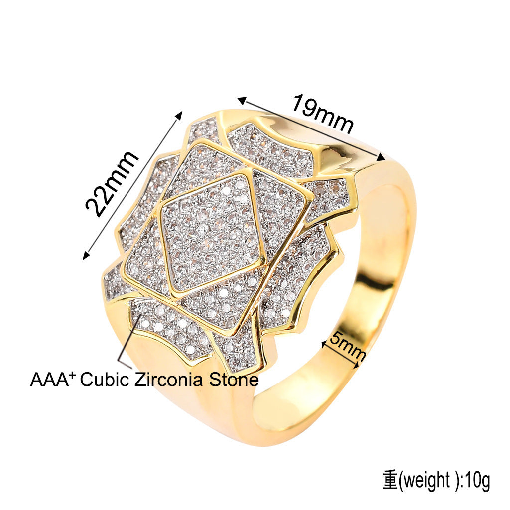 Light Luxury Round Iced Link Cubic Zirconia Bracelet for Men and Women