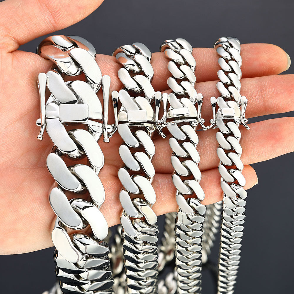 10-22 mm Polished Cuban Copper Necklace or Bracelet - CHA268 product image