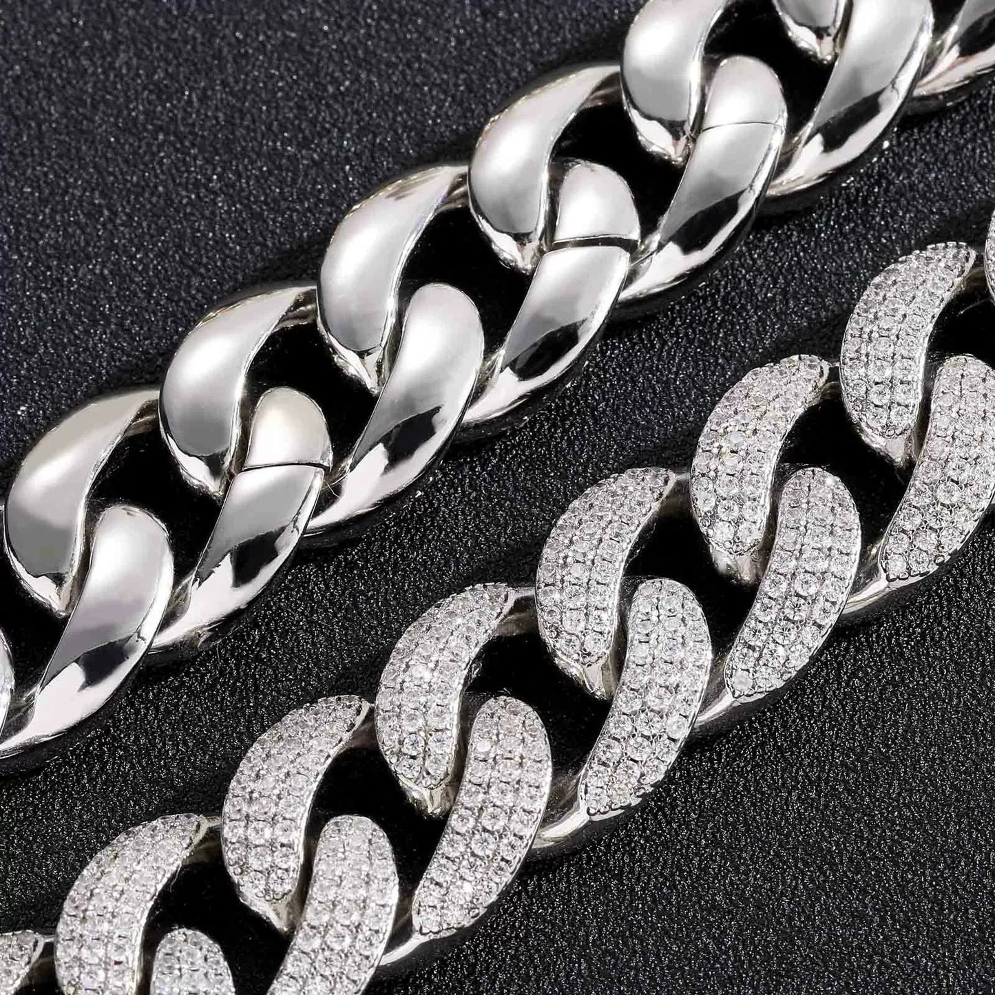 Hip Hop Cuban Link Cubic Zirconia Necklace for Men