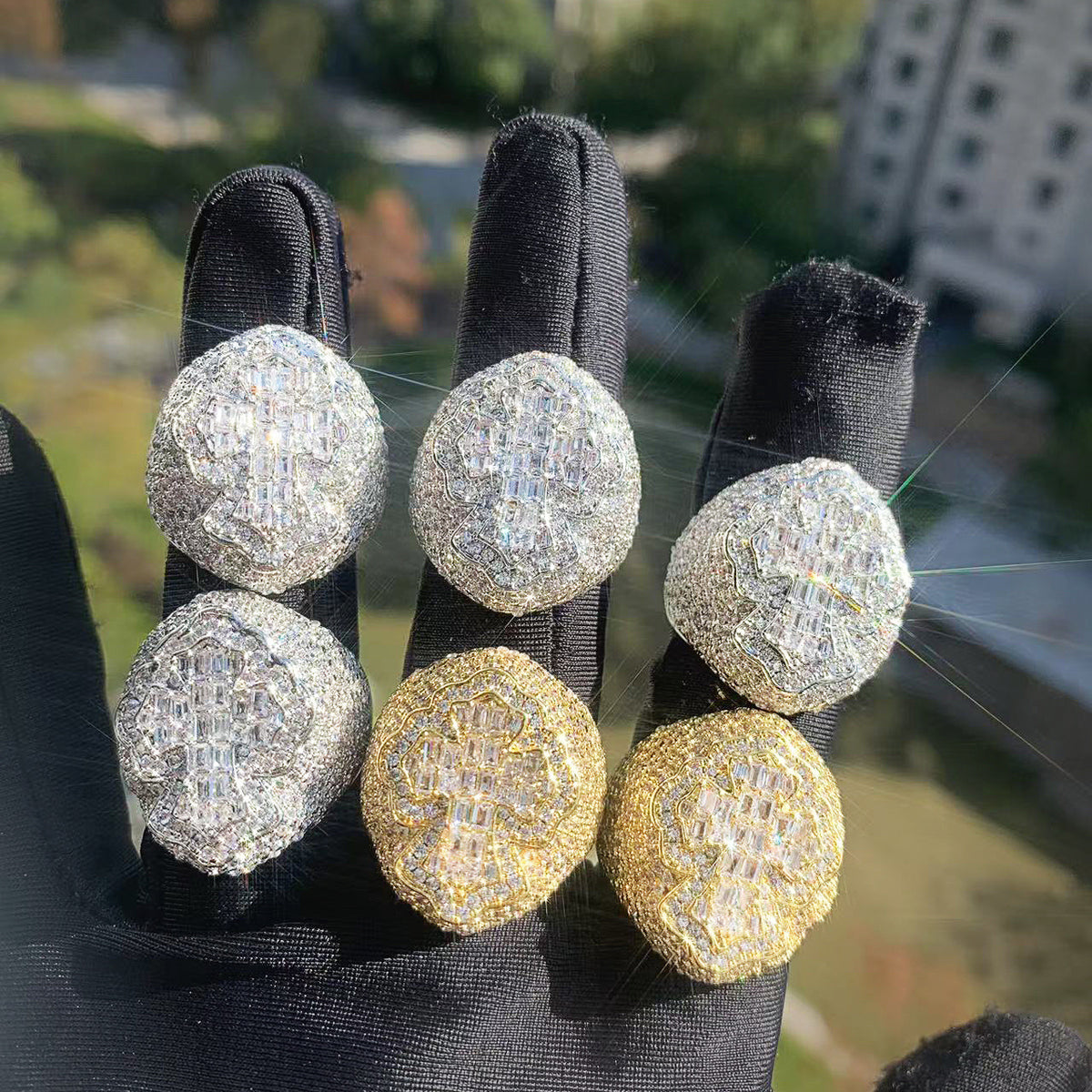 Iced Out Cross Ring product image