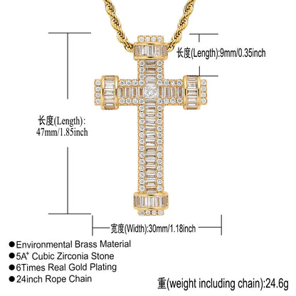 Fashion Cubic Zirconia Pendant Necklace for Men and Women