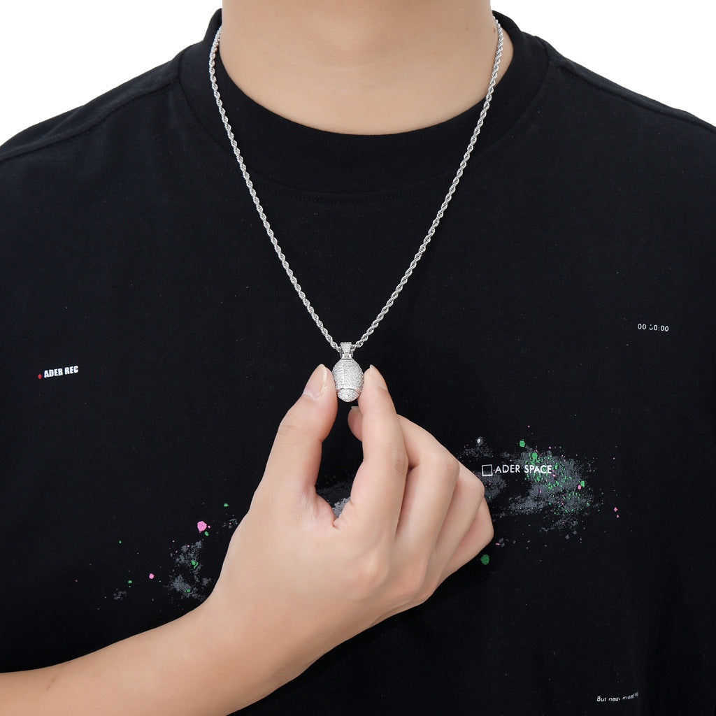 Hip Hop Fashion Copper Pendant Necklace for Men and Women
