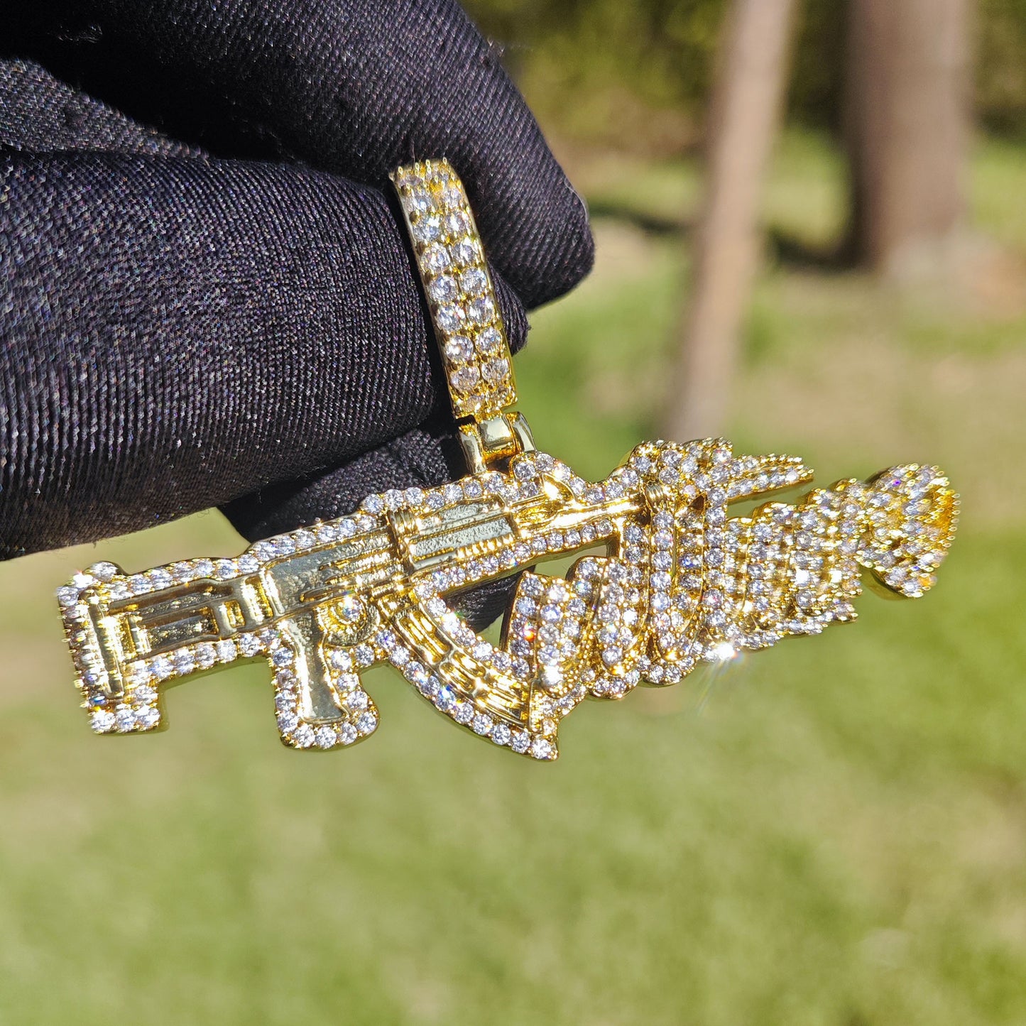 Iced Out Hip Hop Pendant Necklace