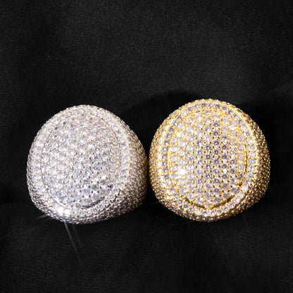 Iced Out Basketball Ring for Unisex
