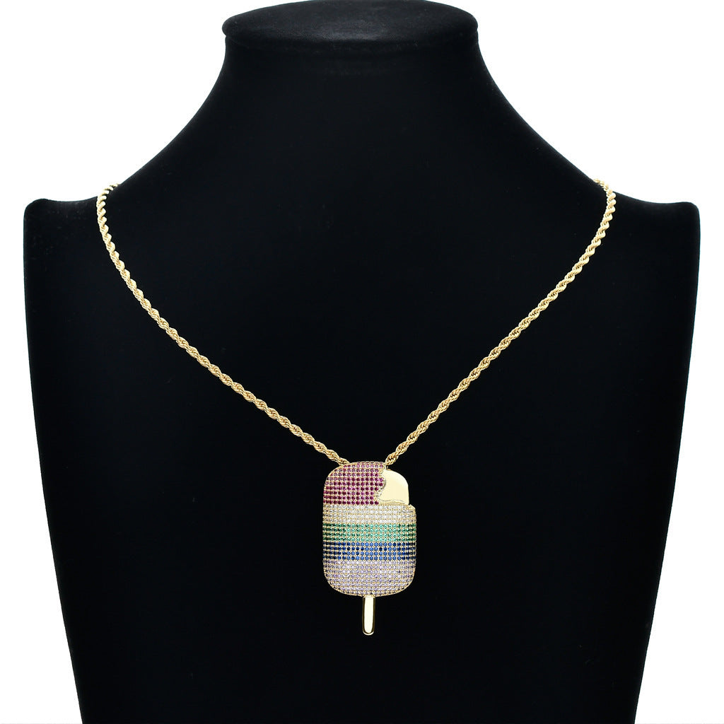Hip Hop Fashion Copper Pendant Necklace for Men and Women