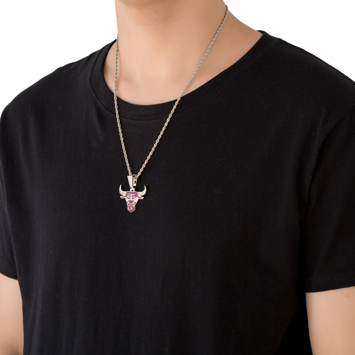 Hip Hop Fashion Cubic Zirconia Pendant Necklace for Men and Women product image